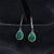 Large Made Emerald earrings