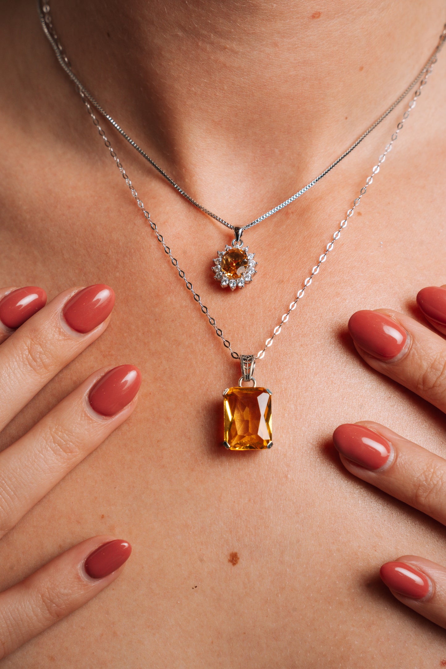 Real Lemon Topaz Necklace