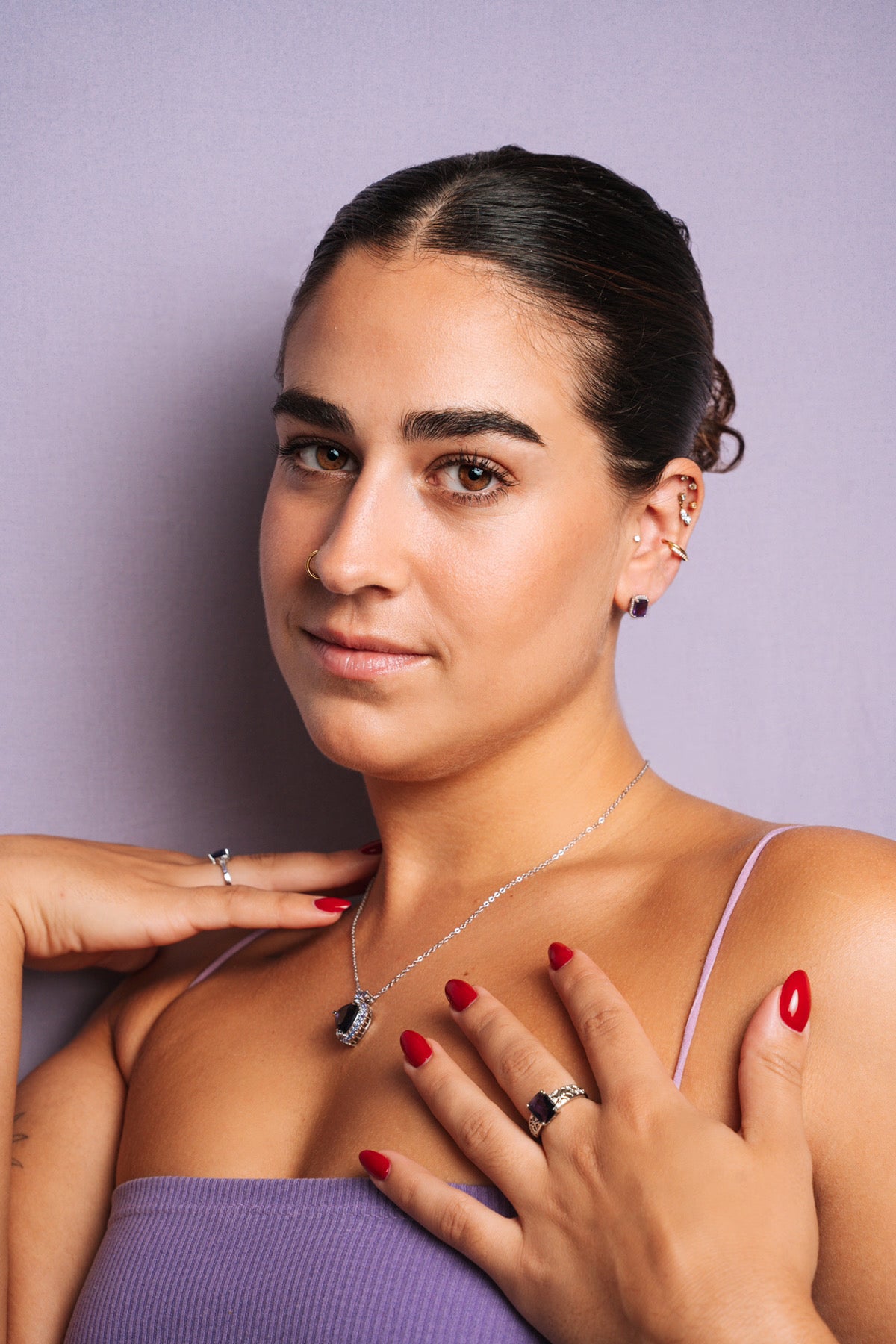 Natuurlijke Amethistring