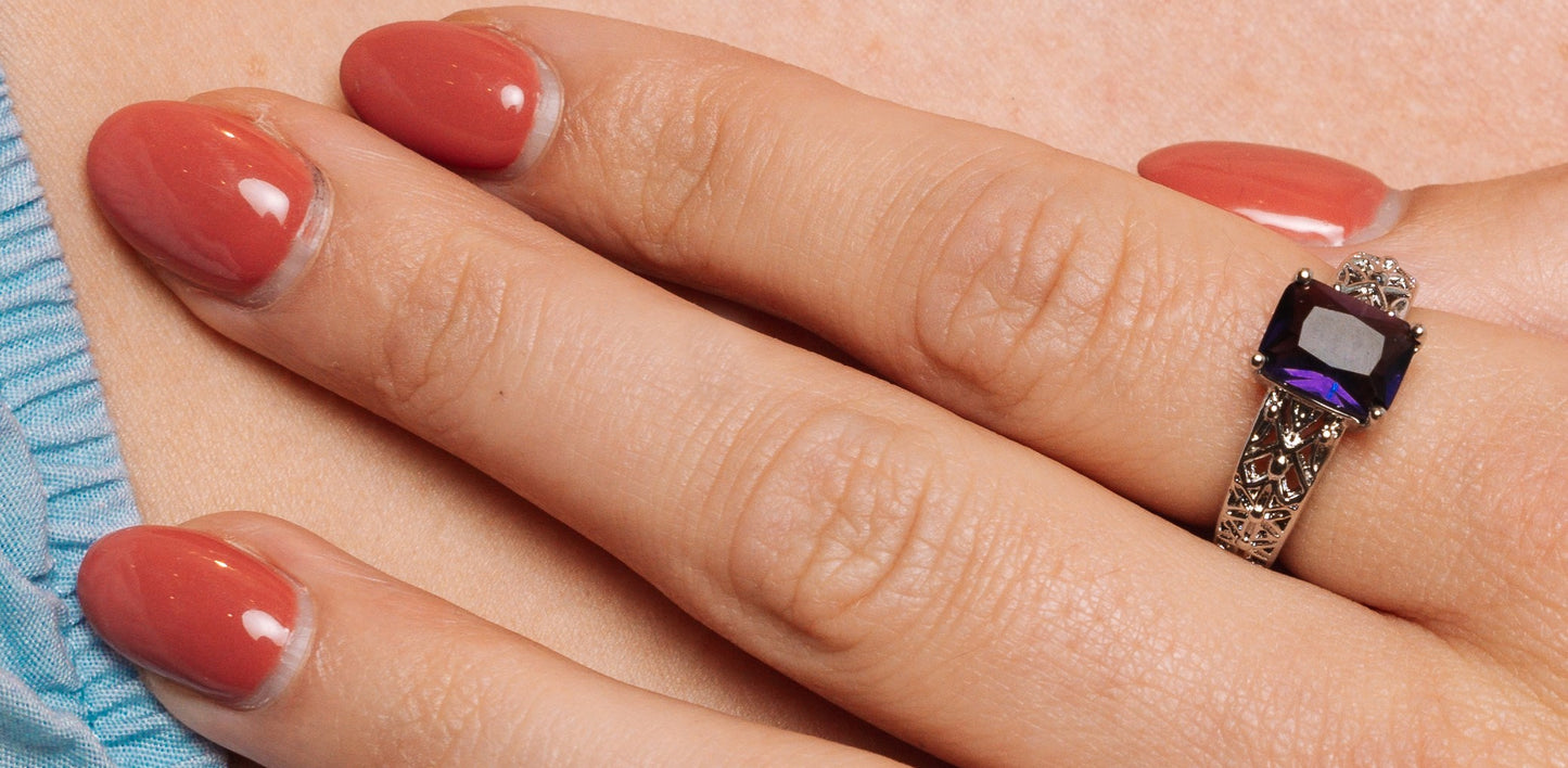 Natuurlijke Amethistring