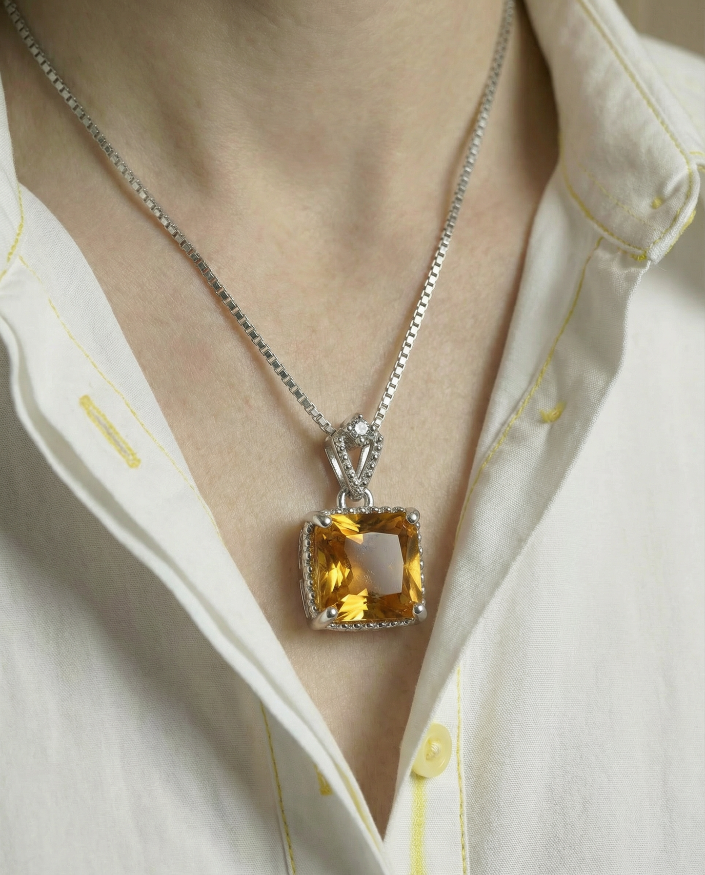 Natural Citrine necklace
