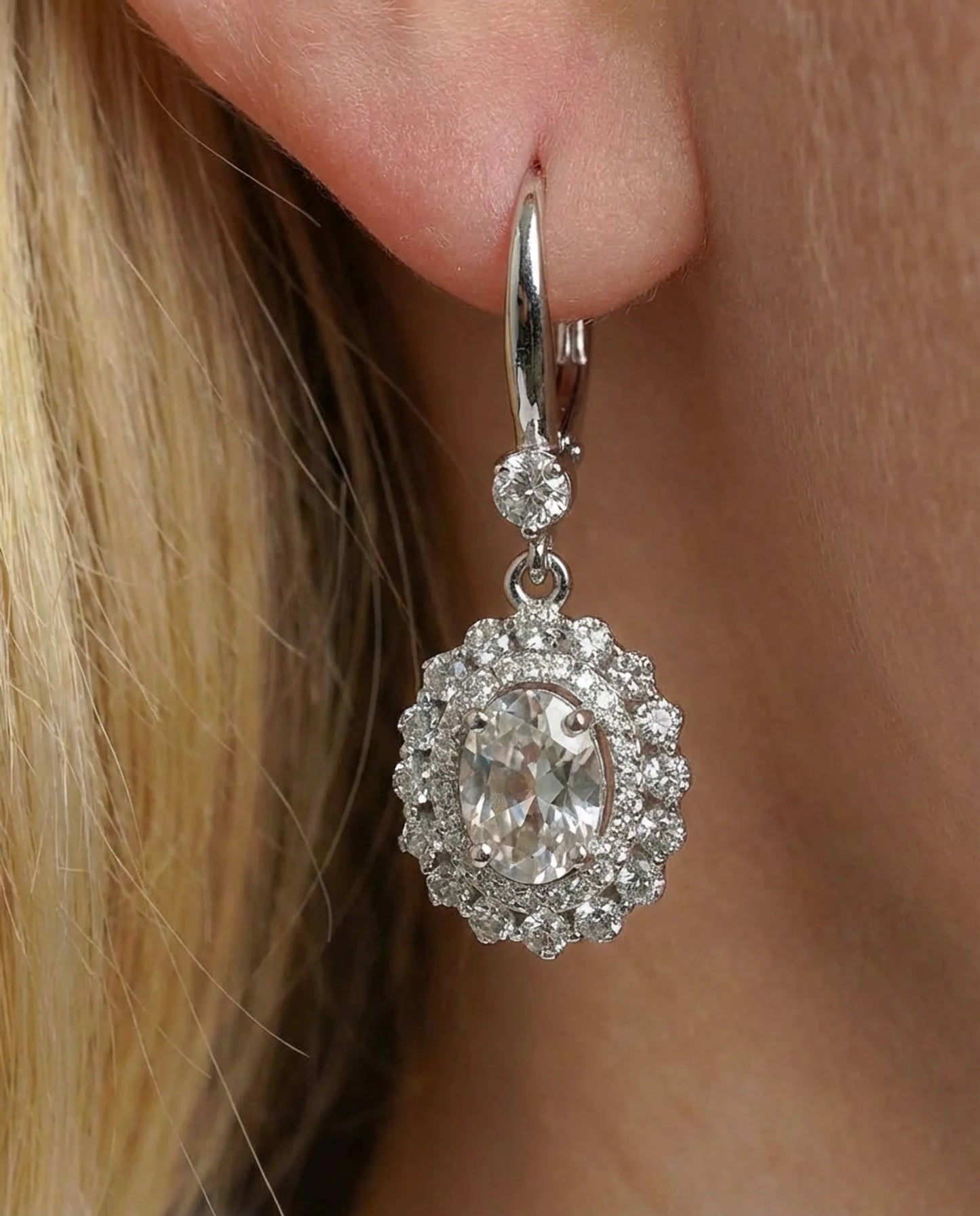 Natural Peridot Amethyst Earrings