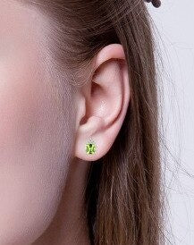 Real Natural Peridot Earrings