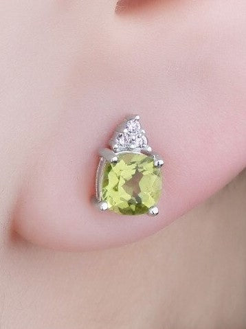 Real Natural Peridot Earrings