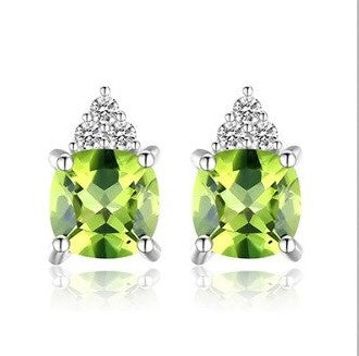 Real Natural Peridot Earrings