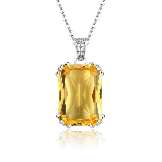 Made Citrine pendant Necklace