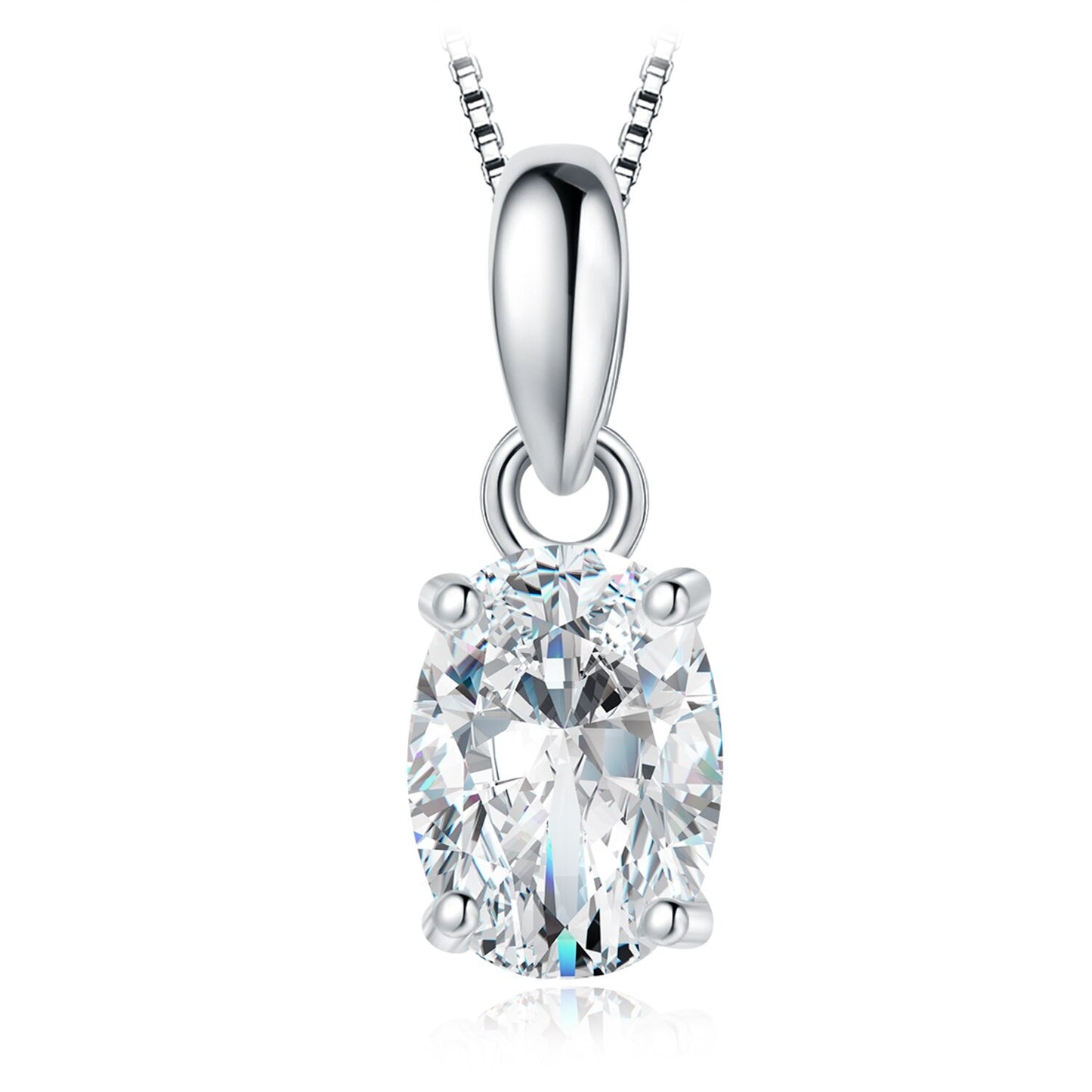 Simulated Diamond Stone Necklace