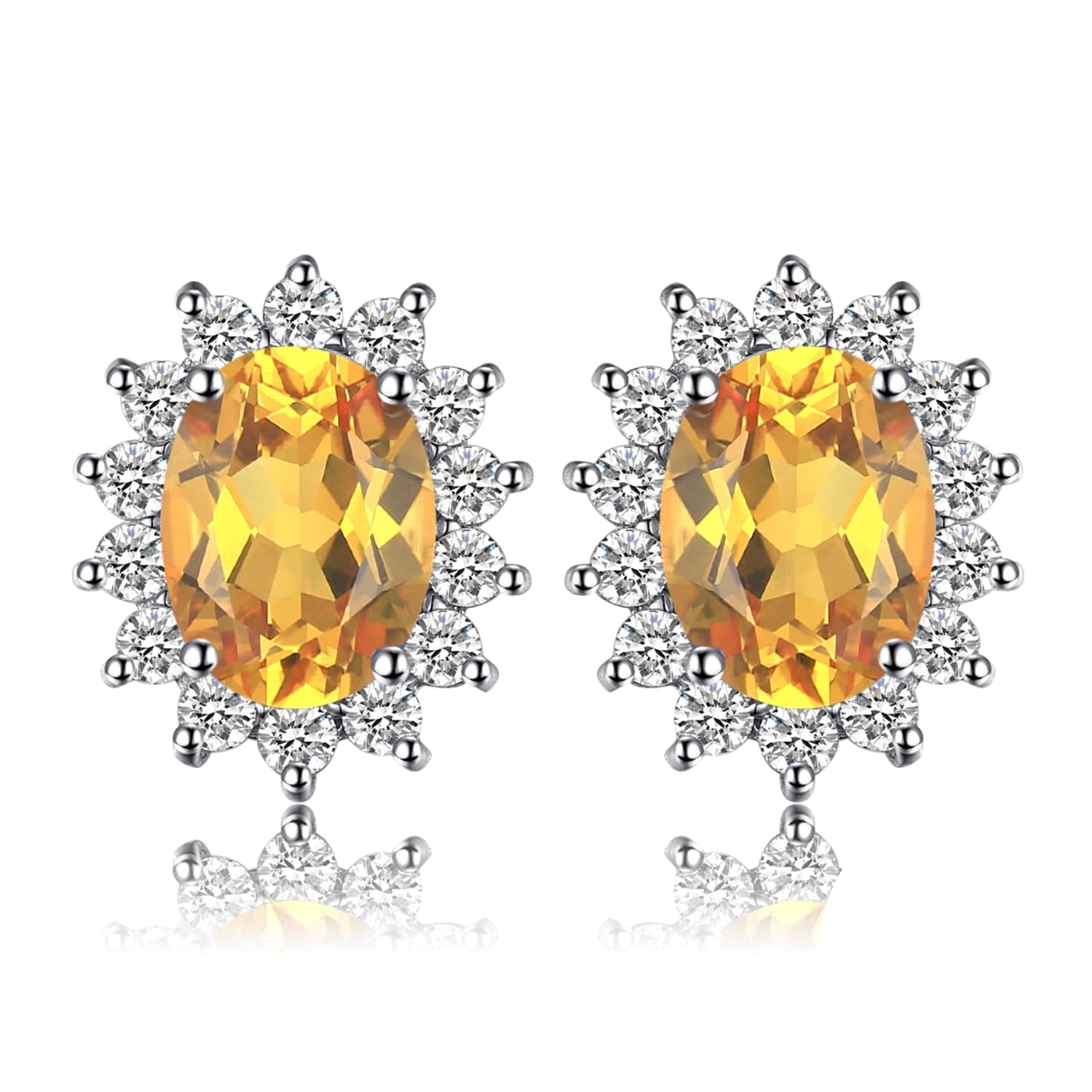 Citrine Stud Earrings: Shop Natural Yellow Gemstone Earrings