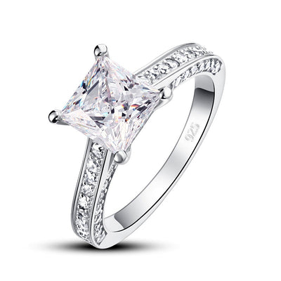 Princess Cut simulated Diamond Ring