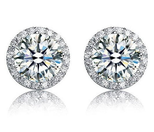 Simulated Diamond Stud Earrings