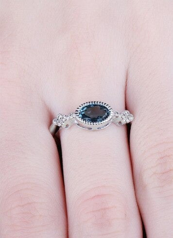 Real Natural Topaz Ring
