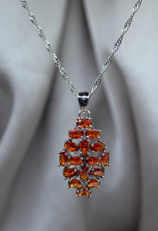 Natural Garnet Composed Necklace