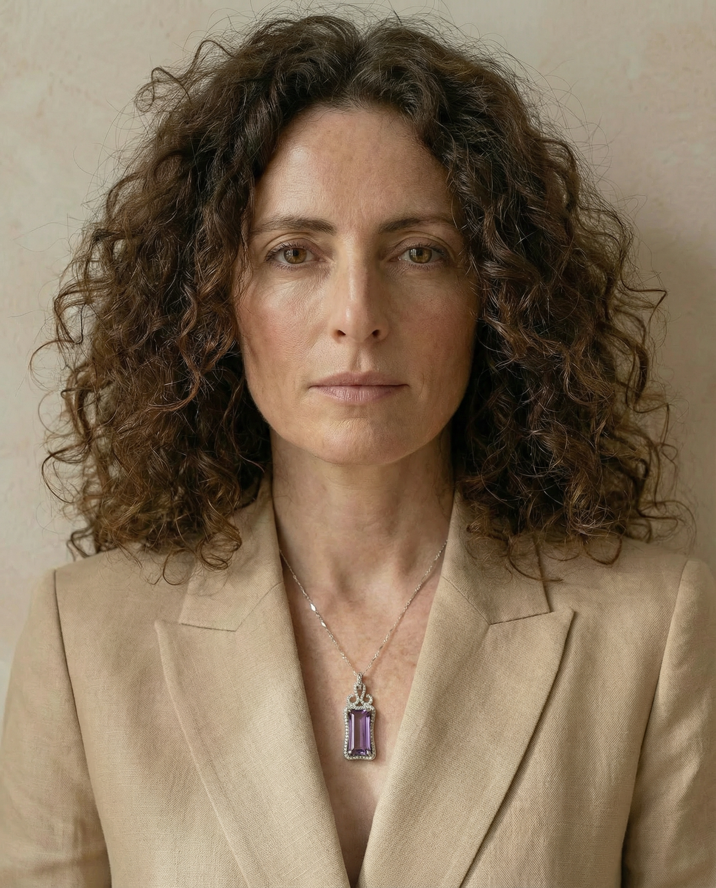 Natural Amethyst pendant Necklace