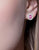 Rosafarbene Ohrringe mit echten Topas-Diamanten