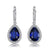 Large made sapphire earrings