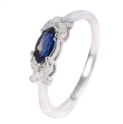 Real Sapphire diamond ring