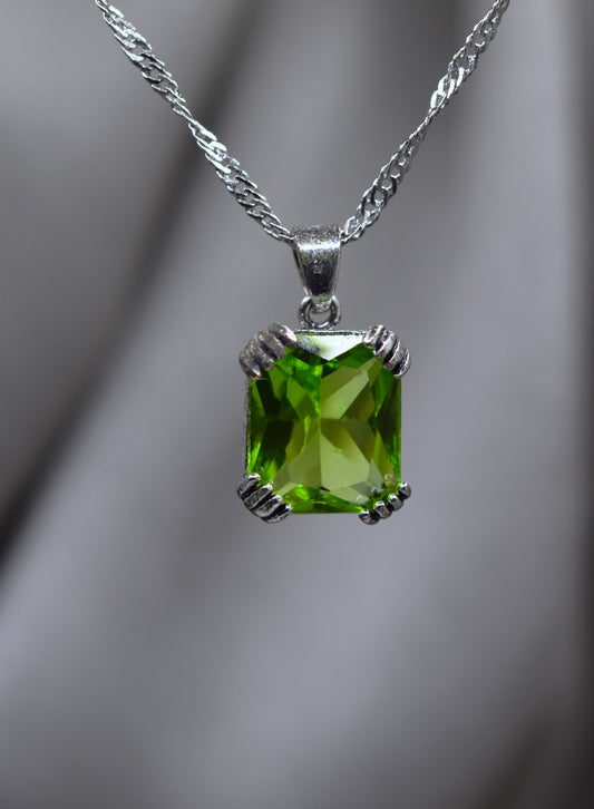 Real natural Large Peridot pendant