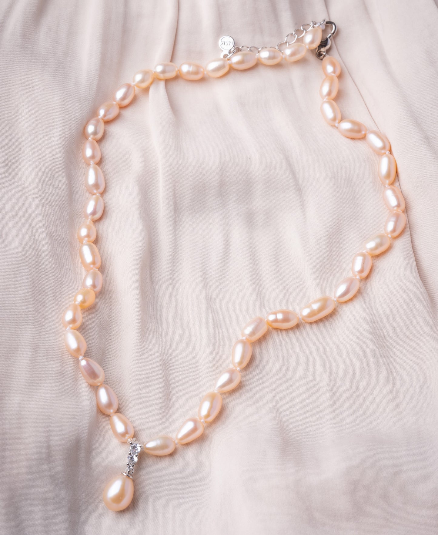 Pink Pearl Necklace with Pendant