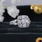 Elegant Diamond Ring with Sculpted Edge