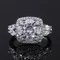 Elegant Diamond Ring with Sculpted Edge