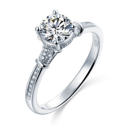 Simulated Diamond cut ring