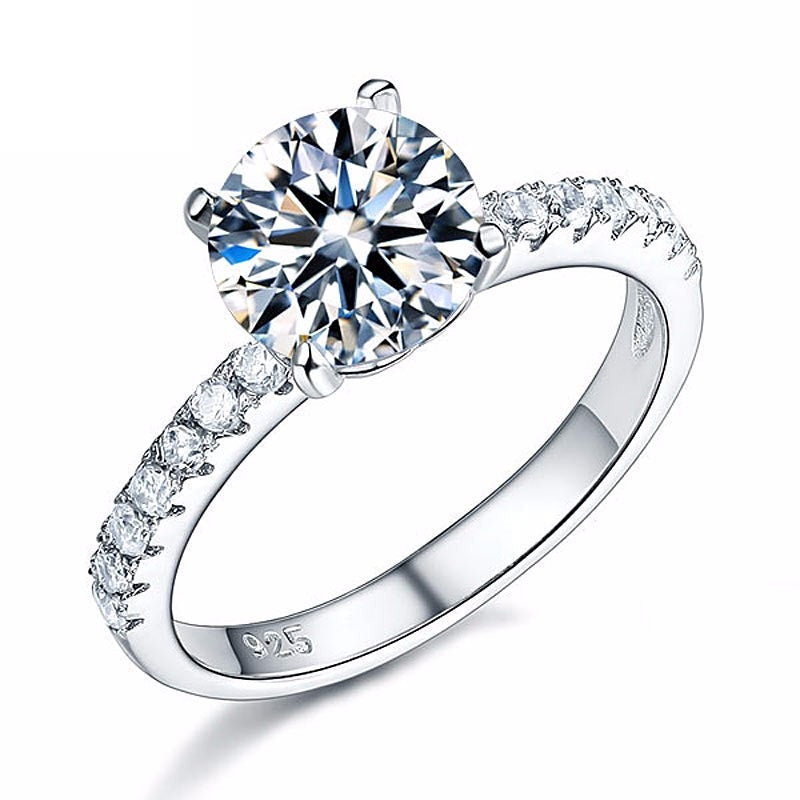 Simulated Diamond large carat ring