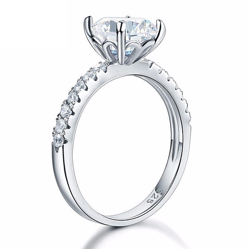 Simulated Diamond large carat ring