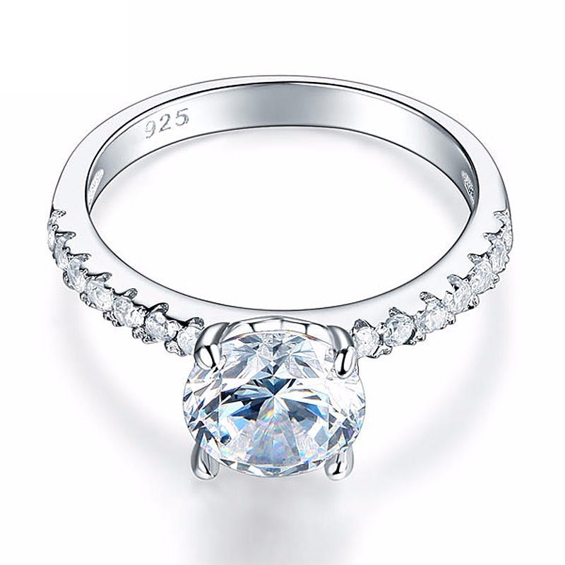 Simulated Diamond large carat ring