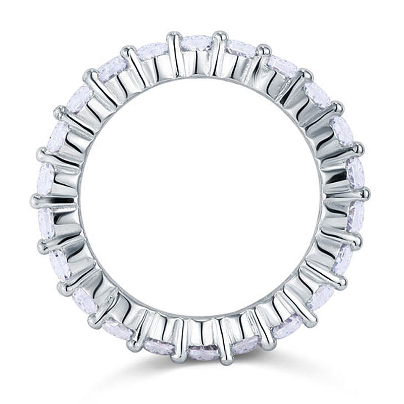 Simulated Diamond Infinity Ring