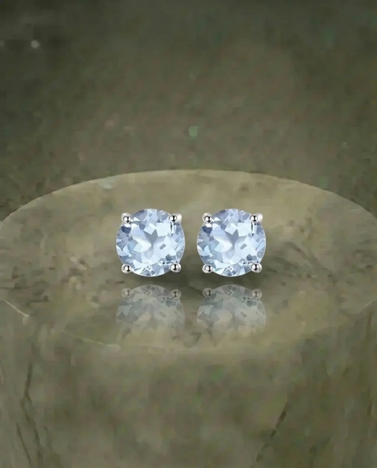 Boucles d'oreilles en topaze véritable
