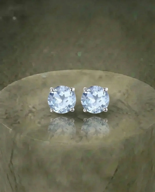 Real Topaz stud Earrings
