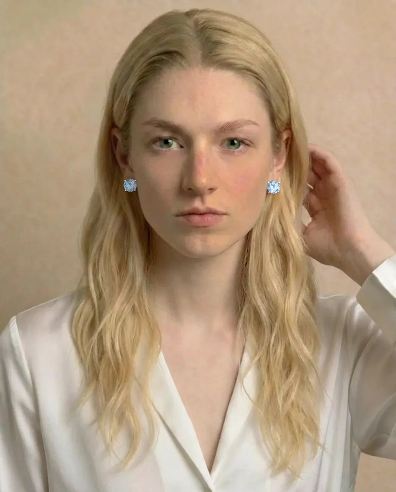 Boucles d'oreilles en topaze véritable