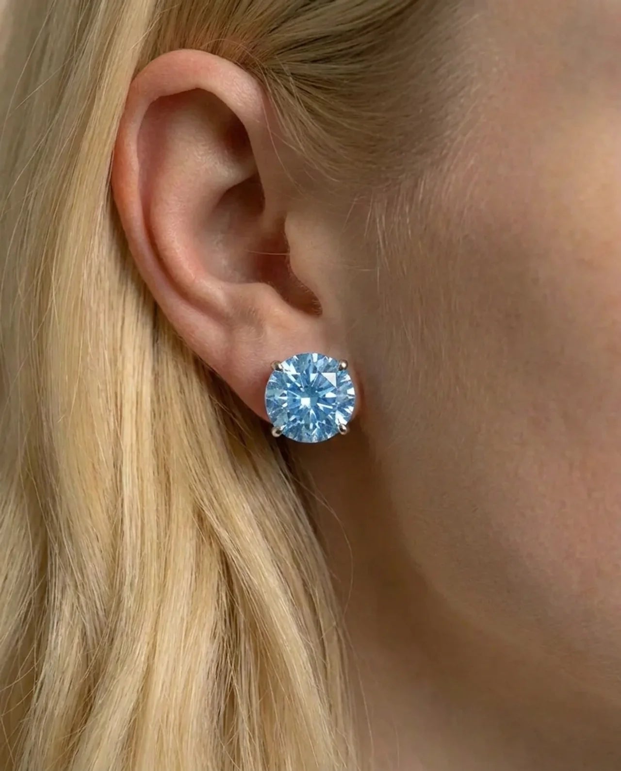 Boucles d'oreilles en topaze véritable