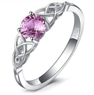 Elegant made Pink Topaz Ring