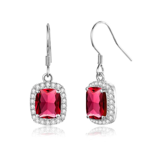 Made Ruby Diamond Earrings