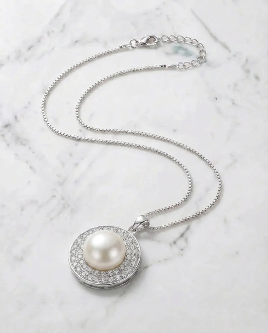Round Real Pearl Necklace