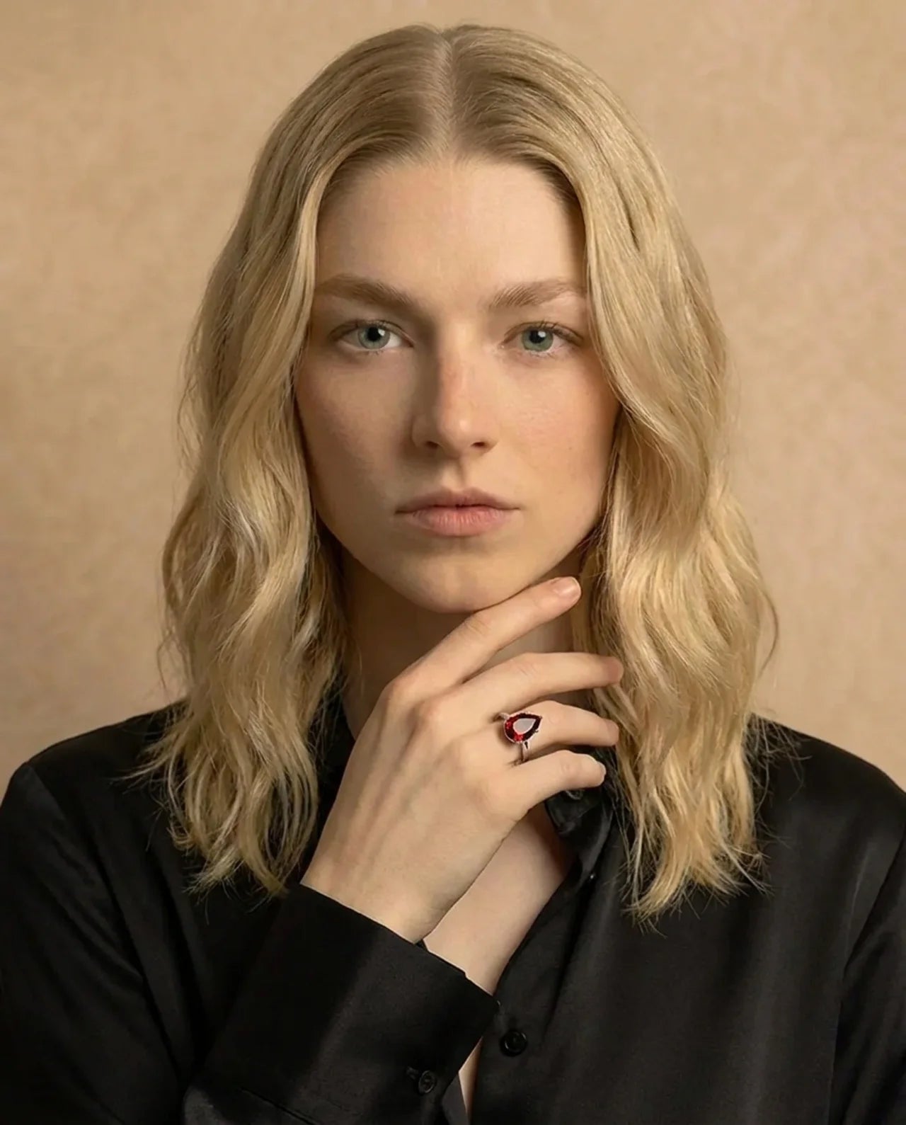 Bague Poire Grenat Véritable