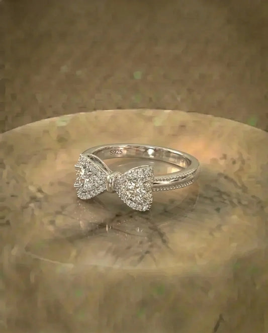 Simulated Diamond Infinity Ring