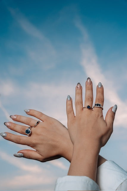 Blue Sapphire solitaire ring