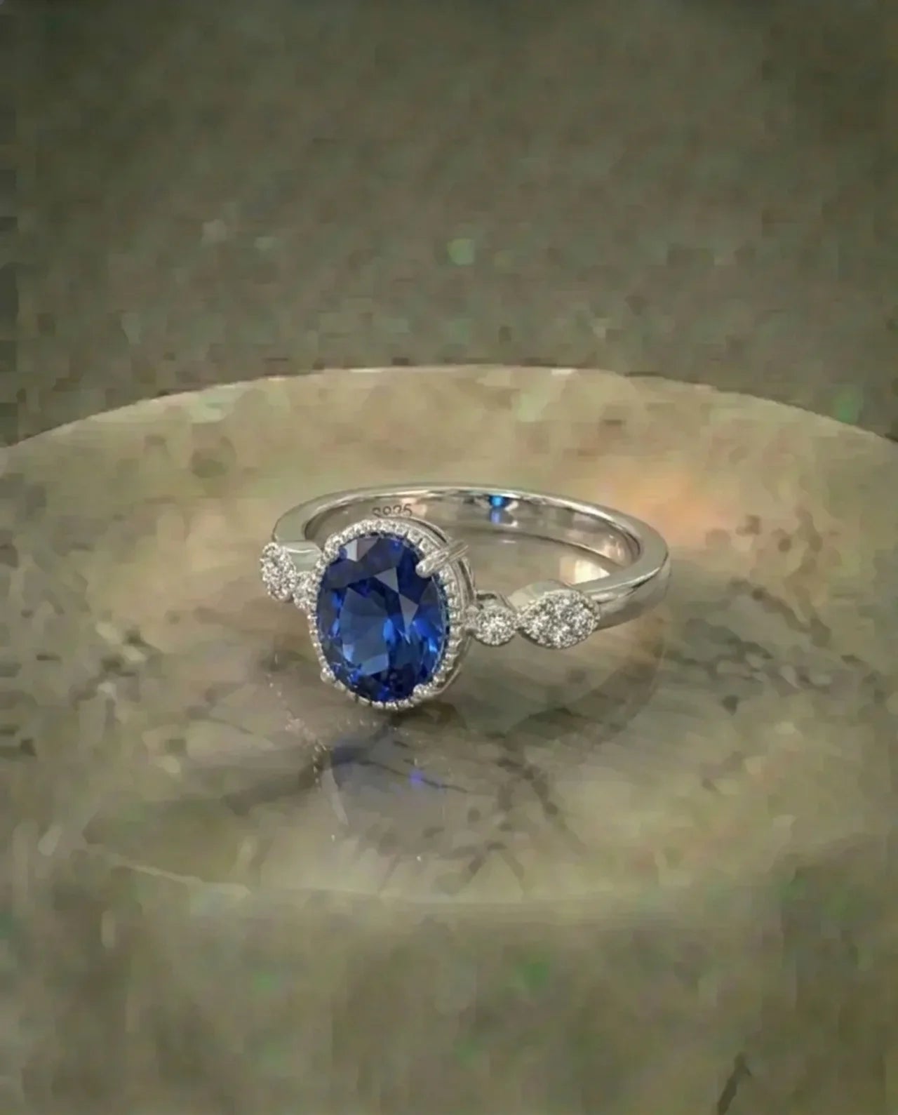 Echter natürlicher Topas-Ring