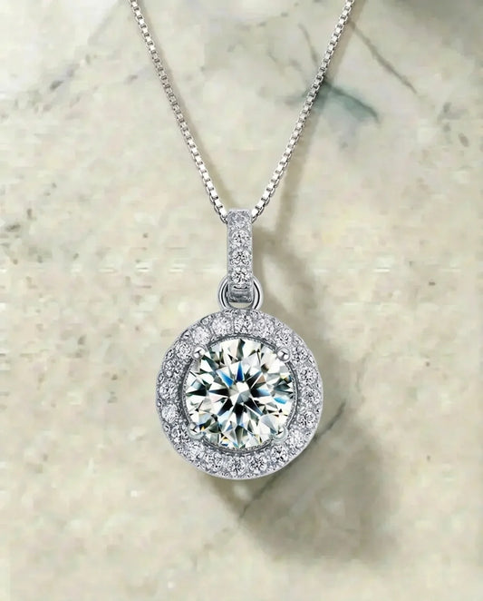 Simulated Diamond Pendant