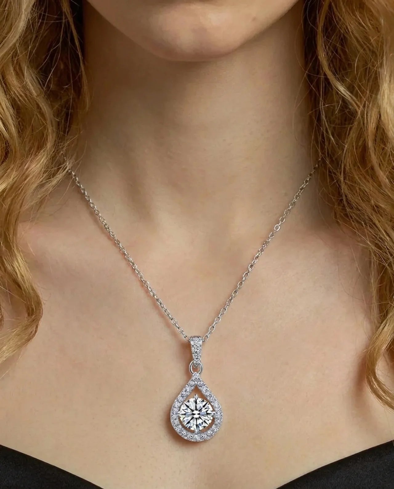 Simulated Diamond Necklace