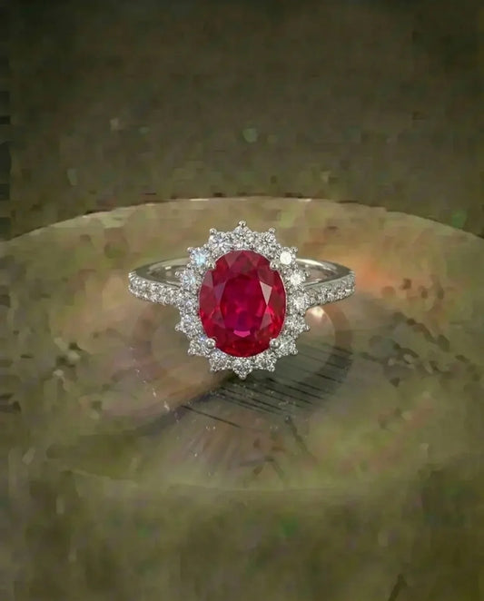 Ruby and Simulated Diamond