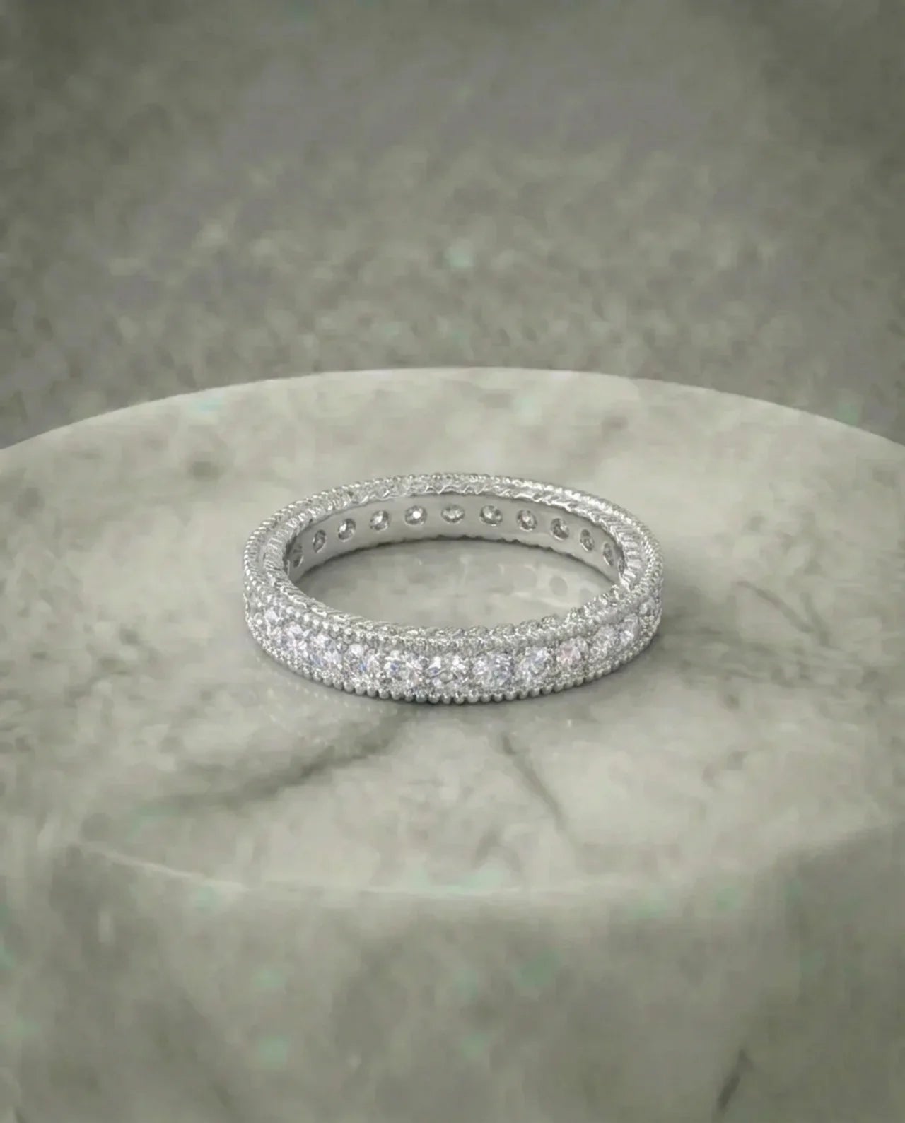 Simulated Diamond Eternity Ring