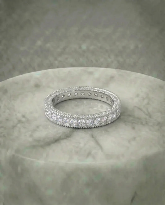 Simulated Diamond Eternity Ring