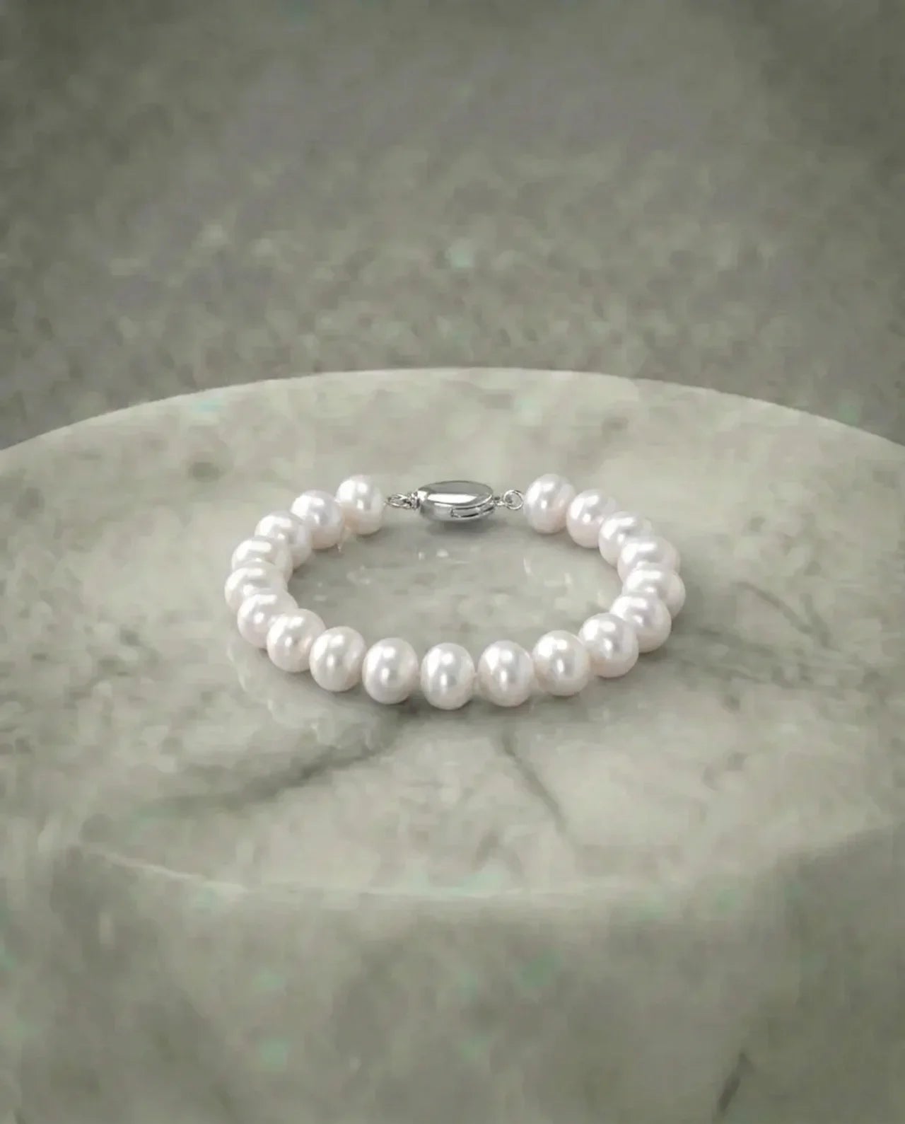 Real White Pearl Bracelet