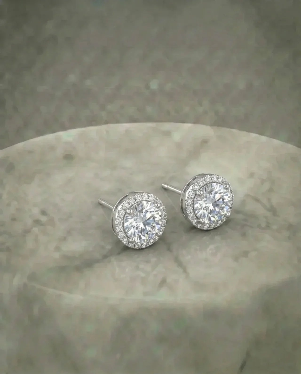 Simulated Diamond Stud Earrings