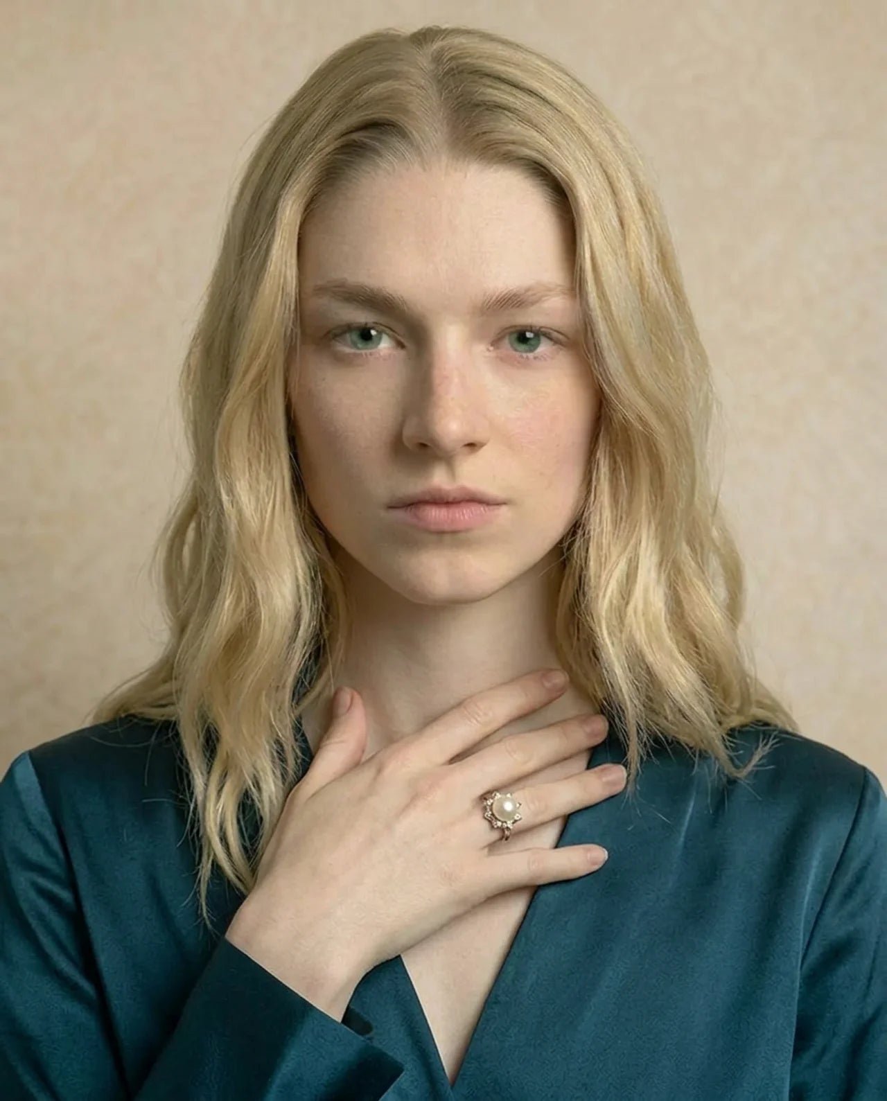 Simulated Diamond 9 Stone Ring