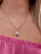 Hergestellte rosa Topas-Halskette
