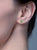Naturlige Peridot øreringe med simuleret diamant